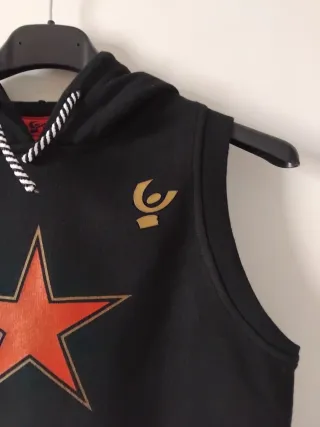 Felpa smanicata con cappuccio Freddy Stella Rossa