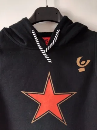 Felpa smanicata con cappuccio Freddy Stella Rossa