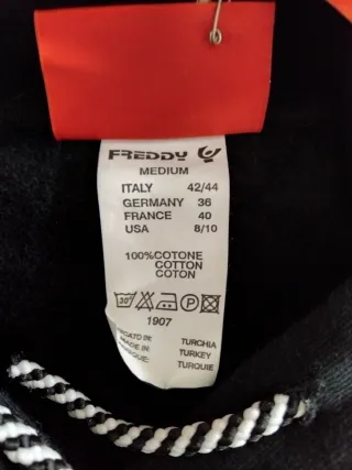 Felpa smanicata con cappuccio Freddy Stella Rossa