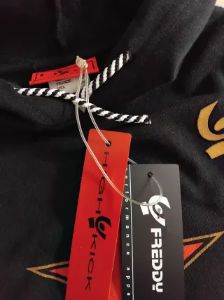 Felpa smanicata con cappuccio Freddy Stella Rossa