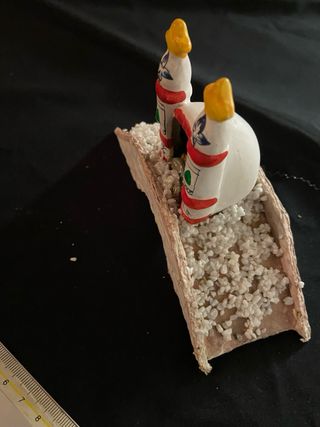 Mini presepe peruviano  con statuine su ponte