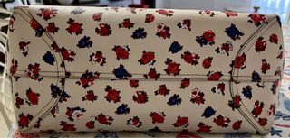 Bolso Coach floral beige y rojo