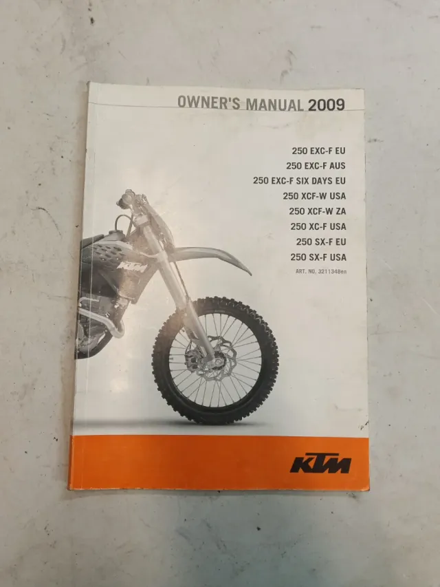 Manual KTM 250 EXC-F 2009