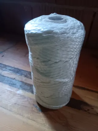 Rollo de cuerda blanco 50m