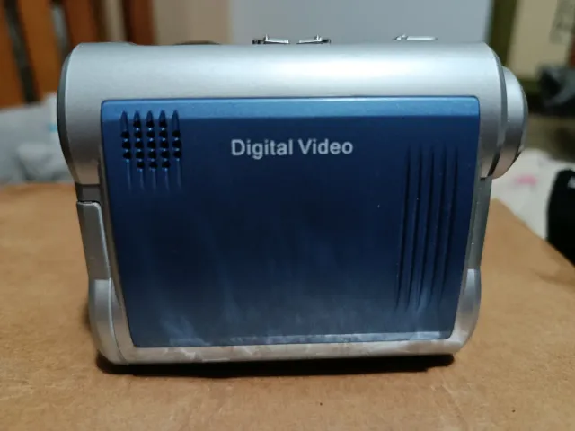 Videocámara LCD9900 Plata/Azul con Funda