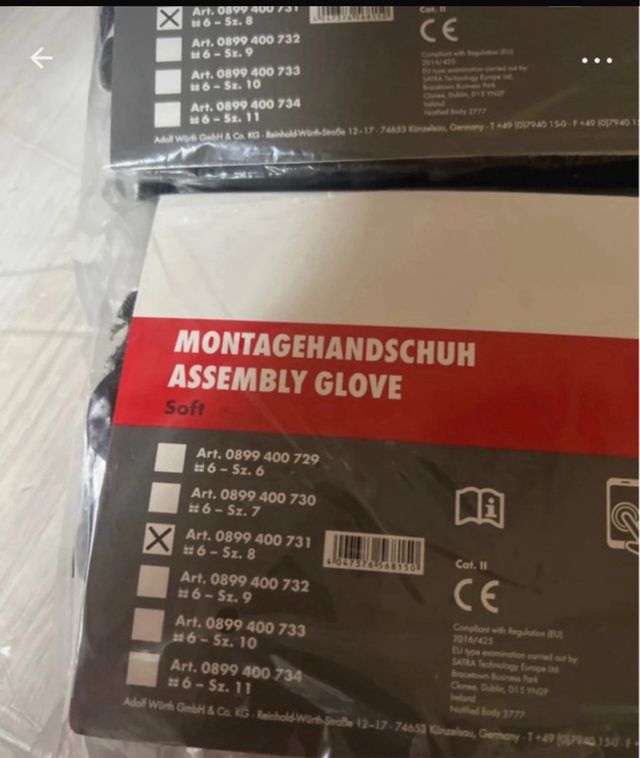 Guanti da montaggio WURTH Soft due pezzi