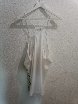 Blusón blanco con estampado de ciervo