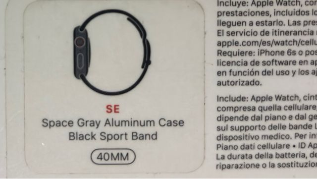 Apple Watch 40mm Cinza Espacial