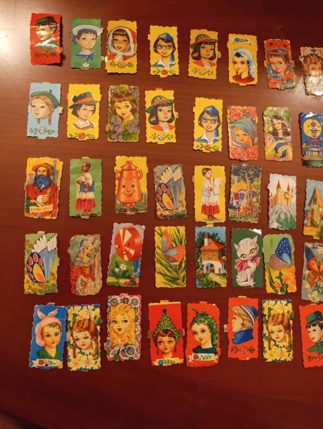 Cromos antiguos troquelados