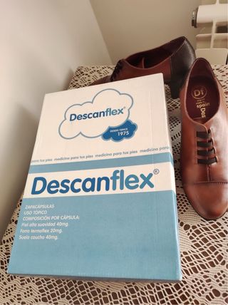 Botín tacón cuero marrón Descansflex