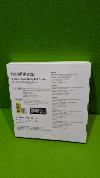 Healthkeep - Báscula conectada WIFI y Bluetooth