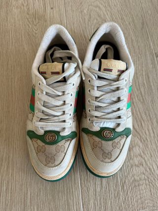 Zapatillas Gucci Screener Beige/Verde Talla 37