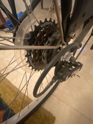 Bicicleta de paseo negra