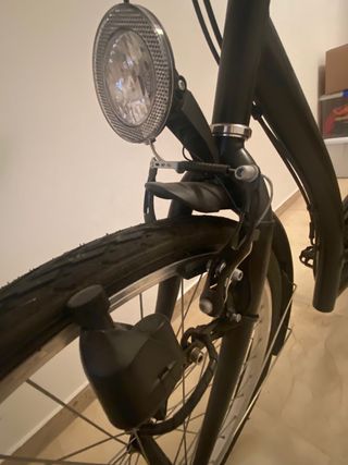 Bicicleta de paseo negra