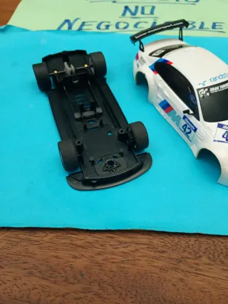 Scalextric BMW M3 GT2 carrocería ejes y chasis wos