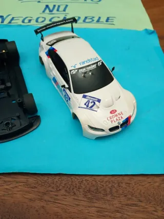 Scalextric BMW M3 GT2 carrocería ejes y chasis wos