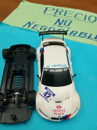 Scalextric BMW M3 GT2 carrocería ejes y chasis wos