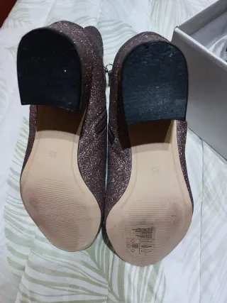 Botines mujer rosas brillantes