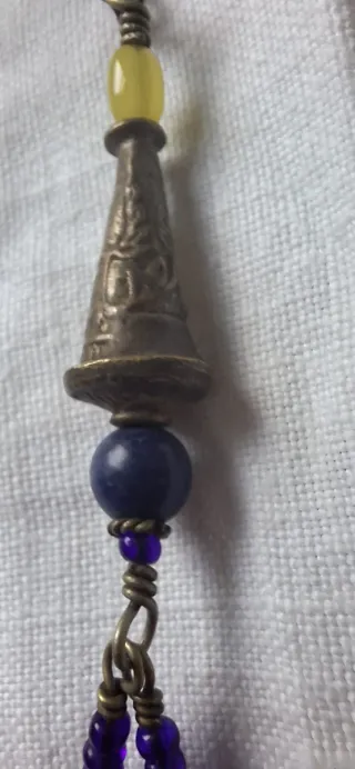 Collana Argento Indiano Blu