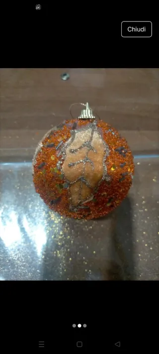 Sfere natalizie DGSS International oro/arancio