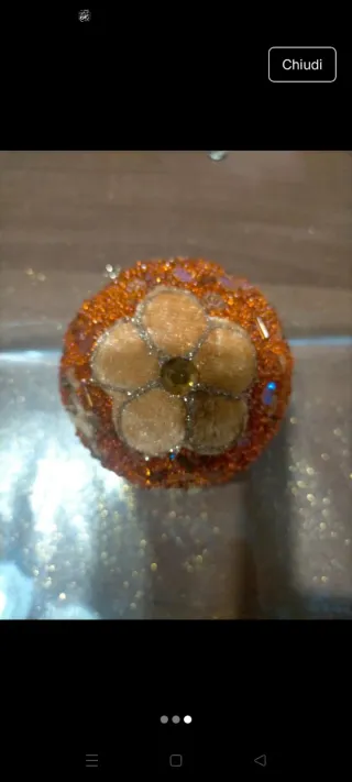 Sfere natalizie DGSS International oro/arancio