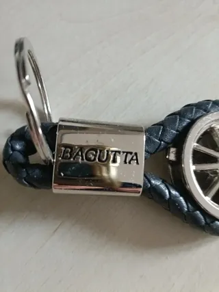 Portachiavi Bagutta Pelle e Acciaio