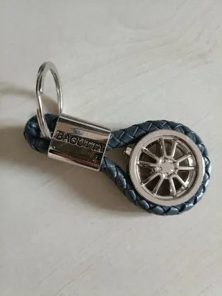 Portachiavi Bagutta Pelle e Acciaio