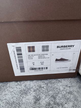Scarpe Burberry Check Beige Multicolor