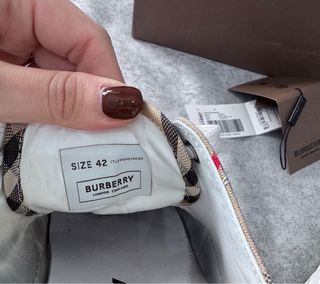 Scarpe Burberry Check Beige Multicolor