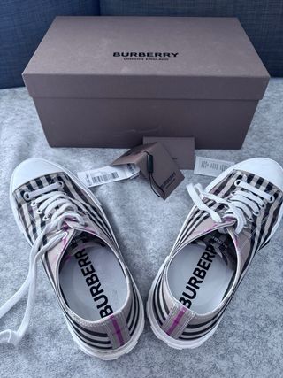 Scarpe Burberry Check Beige Multicolor