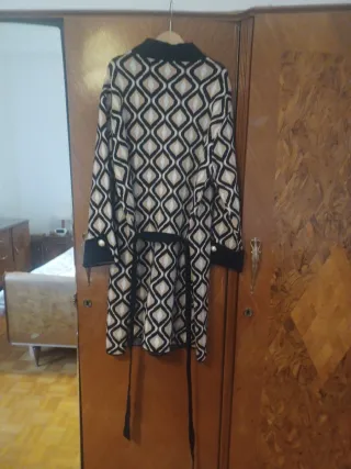 Abito invernale elegante fantasia geometrica