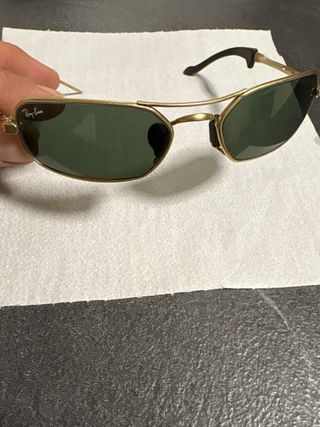 Gafas Ray-Ban Vintage Doradas Verdes Originales