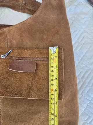 Borsa vera pelle scamosciata made in italy