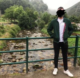 Chaqueta bomber cuadros forro cuadros