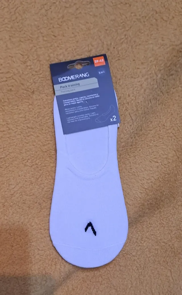 Calcetines training Boomerang 39-42 blanco o negro
