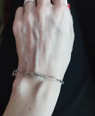 Pulsera fina acero inoxidable eslabones
