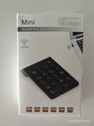 Teclado Numérico Mini Portátil 2.4GHz