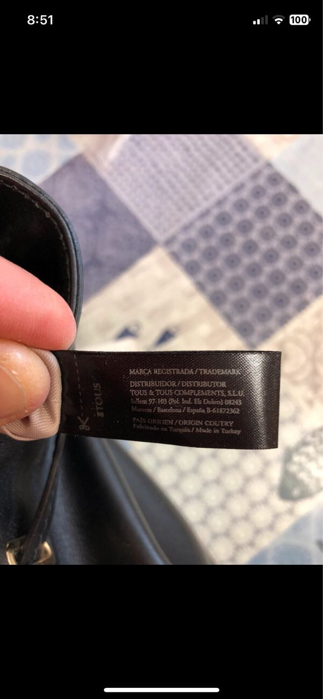 Borsa Tous Nero in Pelle