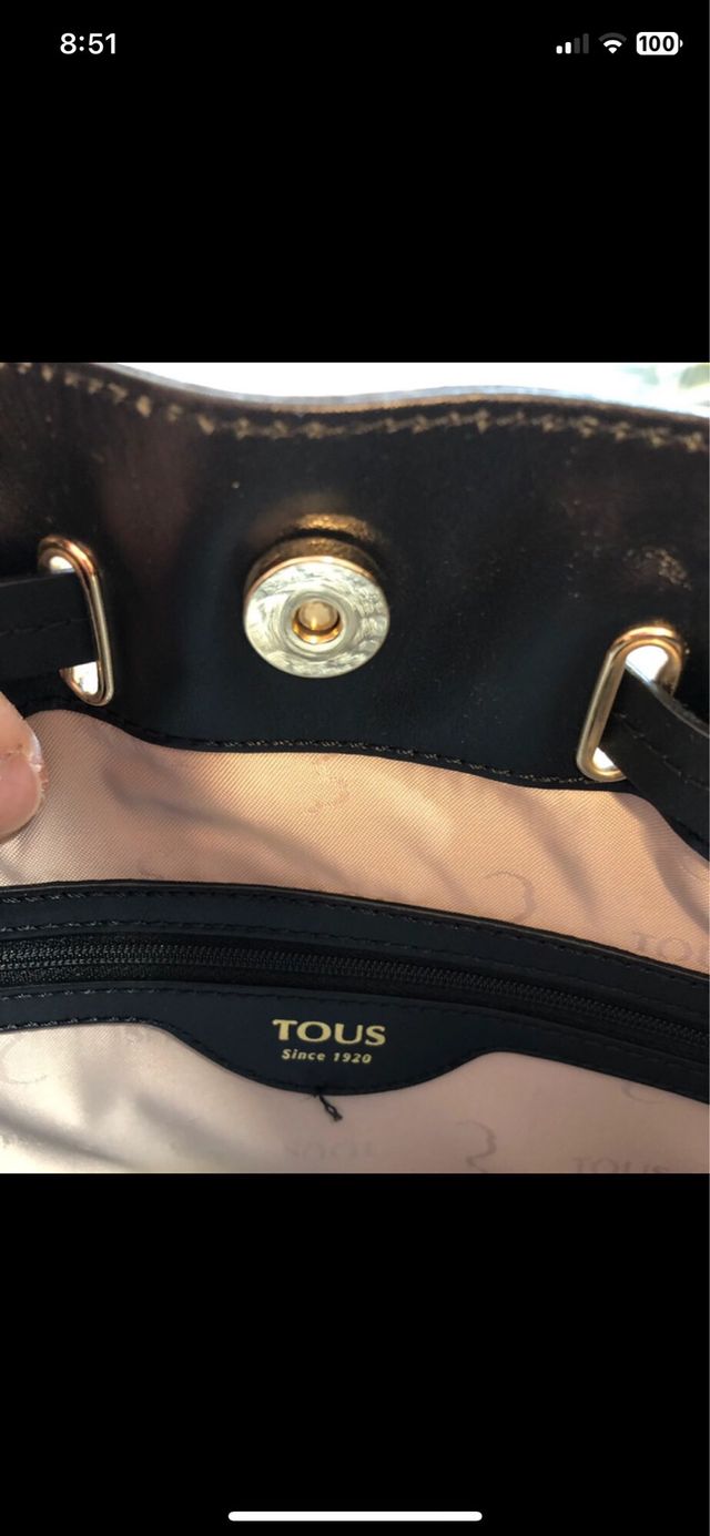 Borsa Tous Nero in Pelle