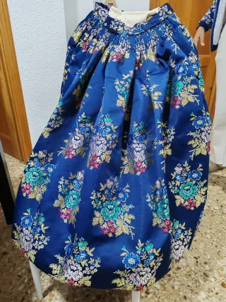 Traje Fallera Niña 7-8 Años Azul