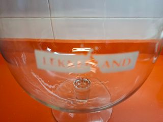 2 copas grandes de cristal decorativas