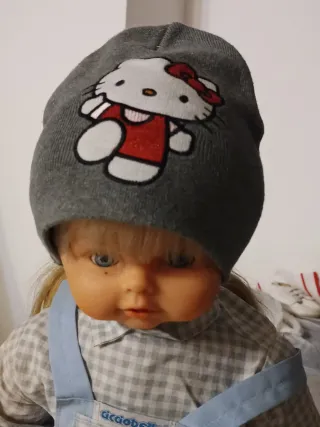 Cappello Hello Kitty H&M Grigio Rosso