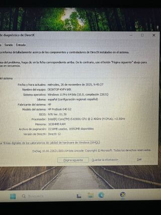 Portátil HP 640 G2 Gris