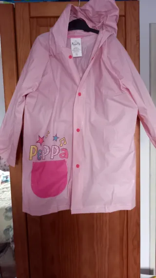 Capa Chuva Peppa Pig Rosa T.6A Nova