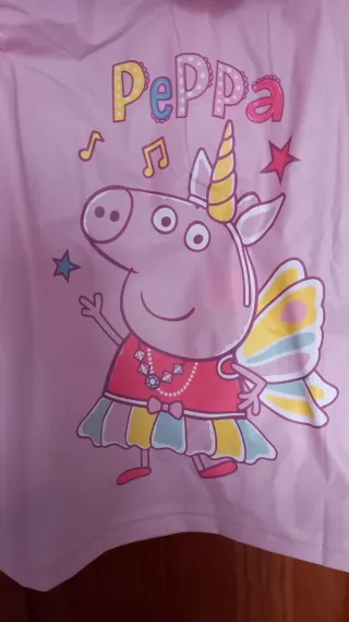 Capa Chuva Peppa Pig Rosa T.6A Nova