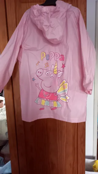 Capa Chuva Peppa Pig Rosa T.6A Nova