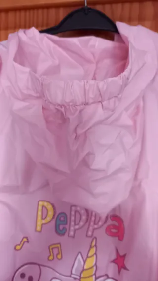 Capa Chuva Peppa Pig Rosa T.6A Nova