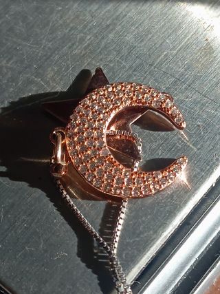 Collana Argento con Charms Luna e Stella