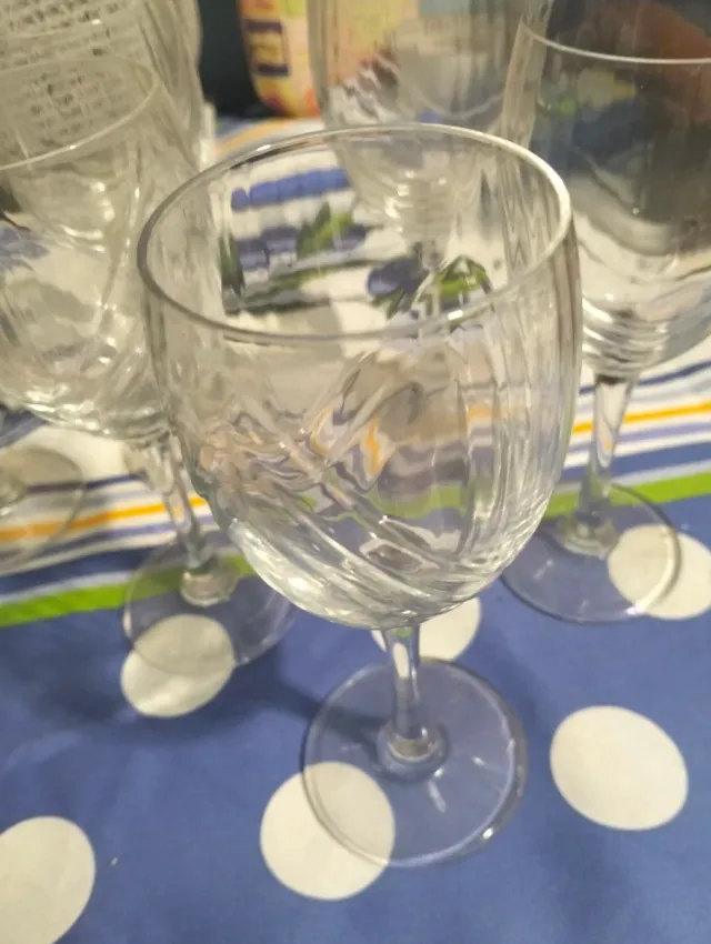 Set 6 Bicchieri Vetro