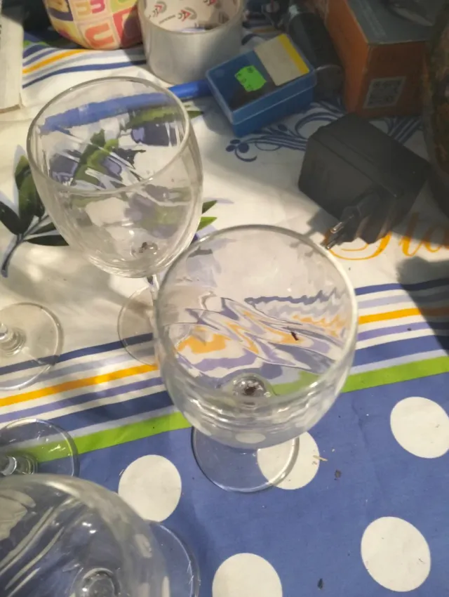 Set 6 Bicchieri Vetro